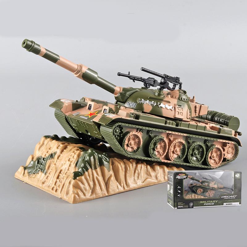 Масштаб 1/32 T90, танк, литая под давлением модель игрушки, игрушка с откатом со звуком и светом для детей, коллекция подарков для мальчиков и девочек