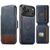 iPhone 17 Pro Max Leather Flip Case with Card Slot, Magnetic Closure, and Wireless Charging Stand