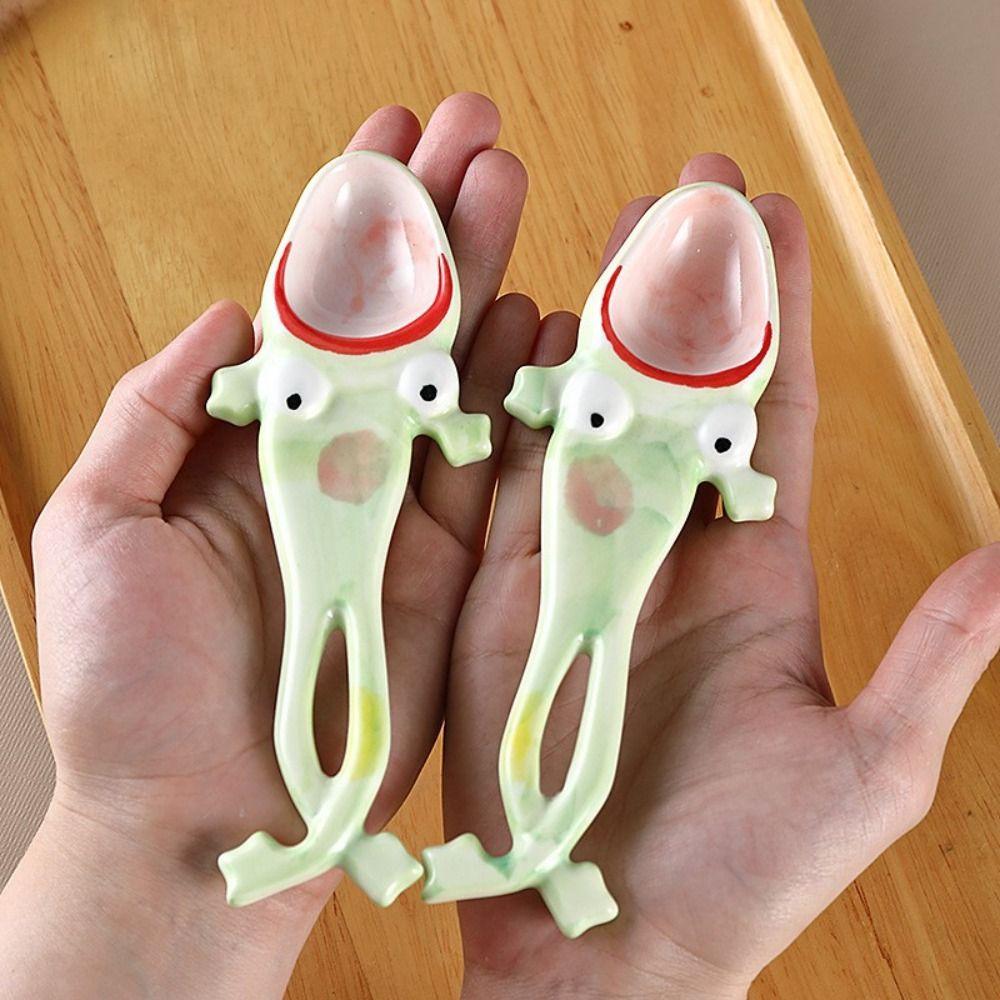 Милая десертная ложка Креативная ложка для перемешивания Чайная ложка Ложка с уродливой лягушкой Вечеринка