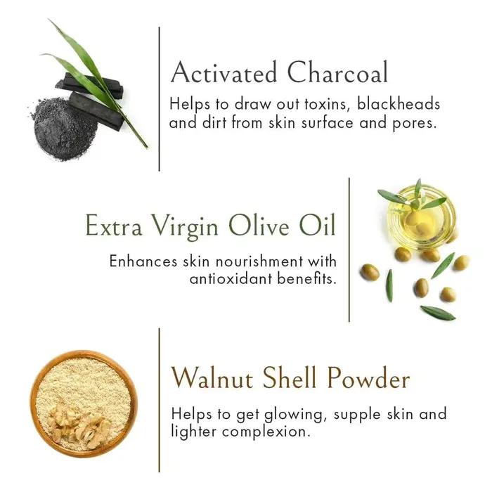 Скраб для лица с активированным углем Wow Skin Science для отшелушивания, контроля жирности и глубокого очищения, 100 мл