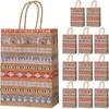 11PCS Christmas Kraft Paper Gift Bag, Suitable for Holiday Paper Gift Bags, Christmas Gift Bags with Handles, Christmas Gift Bags, Party Gifts