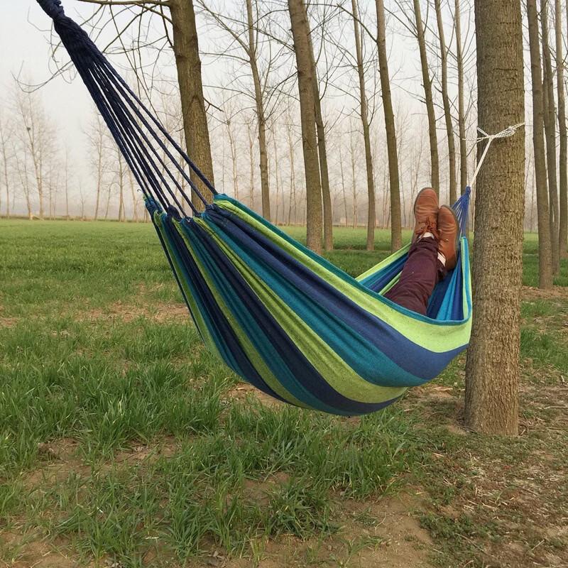 OLOEY Outdoor Canvas Hammock Swing