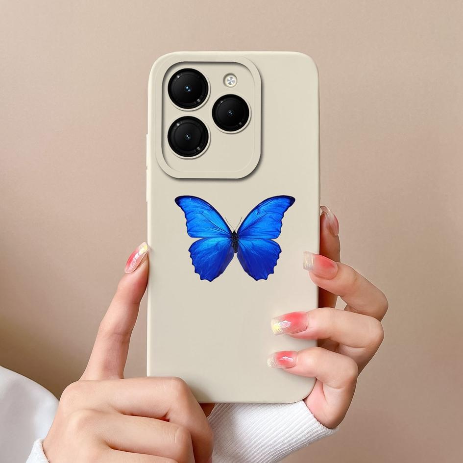 Для Infinix Hot 40 Smart 8 Note 40 Pro + GT 20 Pro задняя крышка чехол из жидкого силикона Pretty Sunflower Daisy супер противоударные чехлы для телефонов для Itel S24 Capa