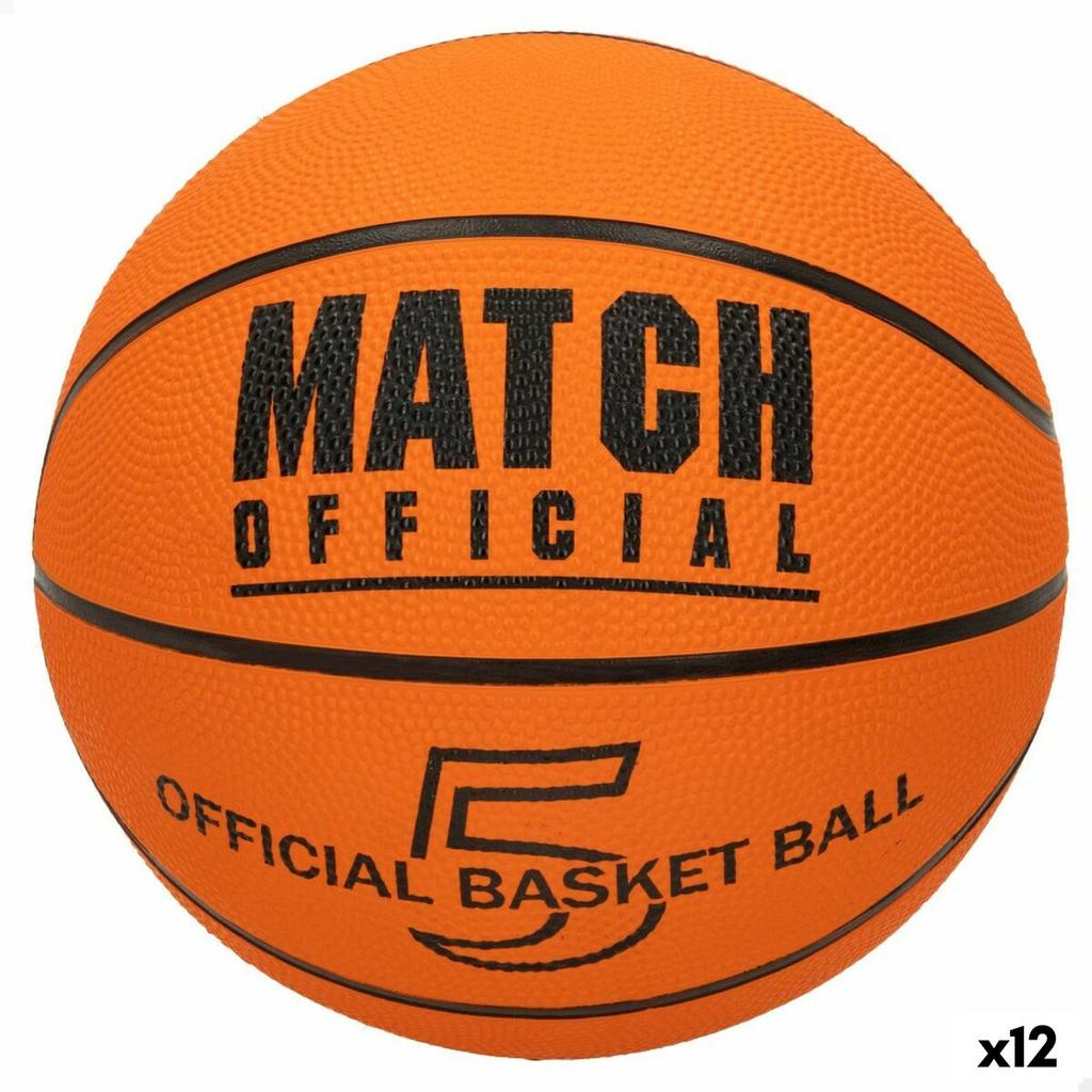 Basketball Ball Match 5 Ø 22 Cm 12 Units