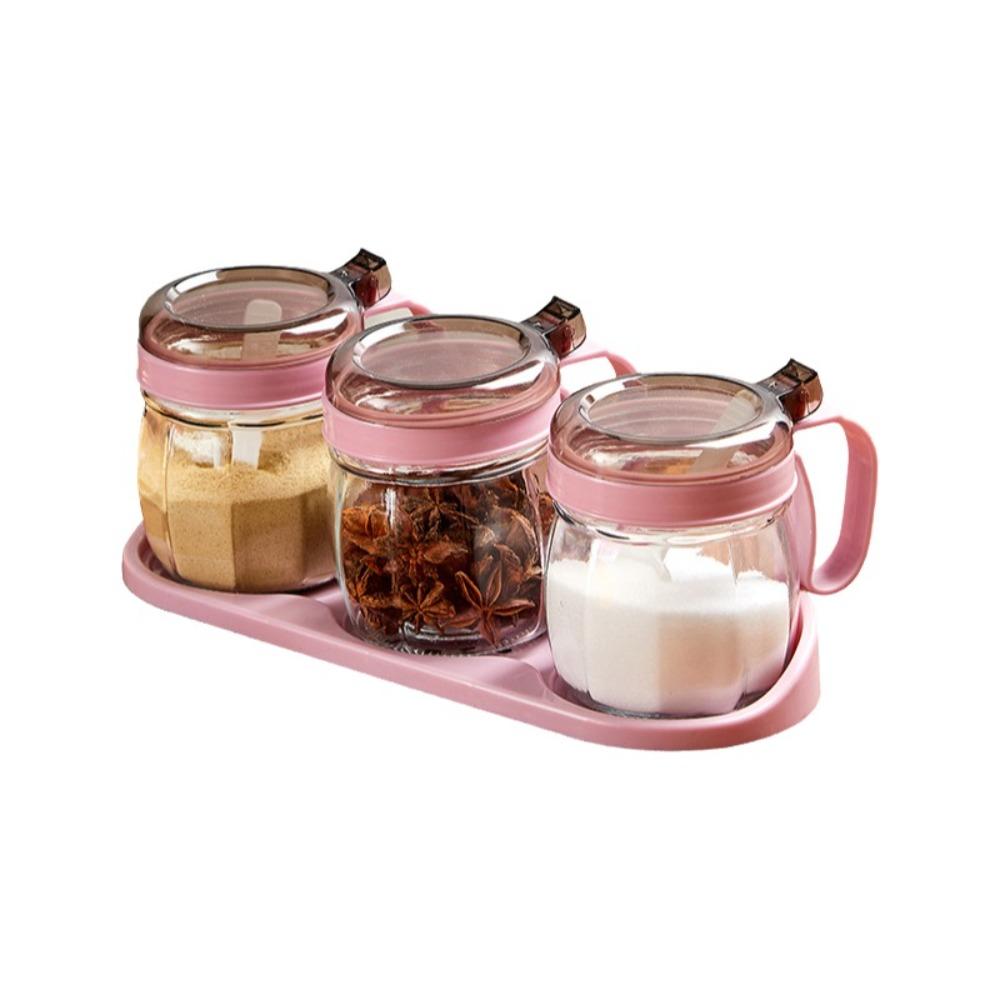 Sealing Kitchen Storage Bottle Large Capacity Condiment Jar Oil Bottle Holder Salt Pot  Home Use