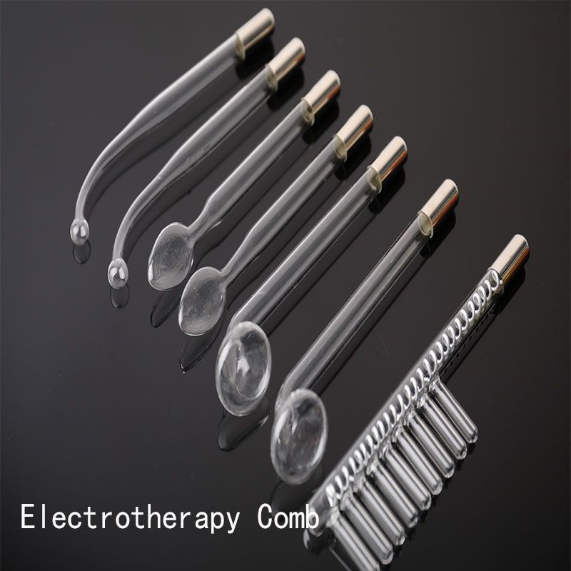 Набор из 4/7 шт., высокочастотный электрод для лица, насадка для стеклянных трубок