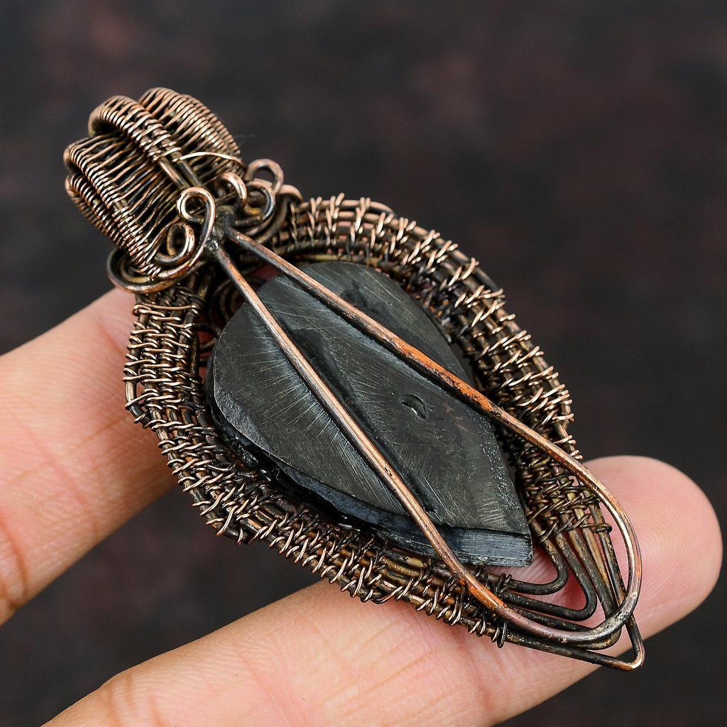 Подвеска из ракушки абалона, обернутая медной проволокой, дизайнерская бижутерия с драгоценными камнями, подвеска ручной работы, подарок для матери, украшения из ракушки абалона для подарка