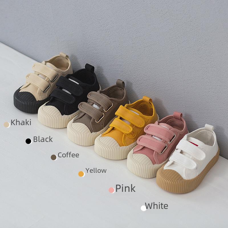 Children's Canvas Velcro Shoes - Soft Sole for Boys and Girls