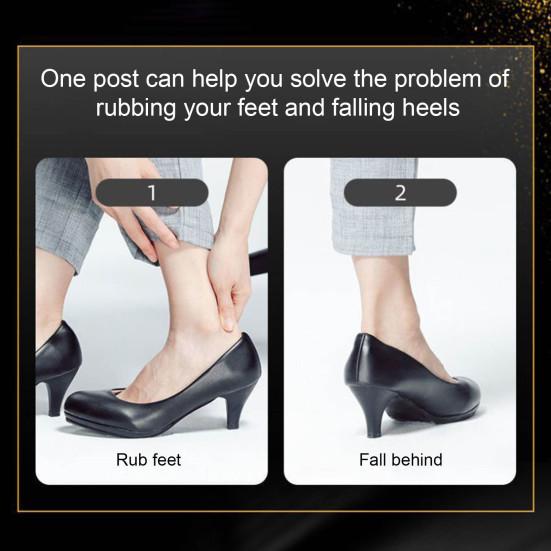 1 Pair Silicone Heel Sticker Inserts Anti-Slip Heel Grips Cushions Pads Foot Care Protector for Shoes Boots Flats