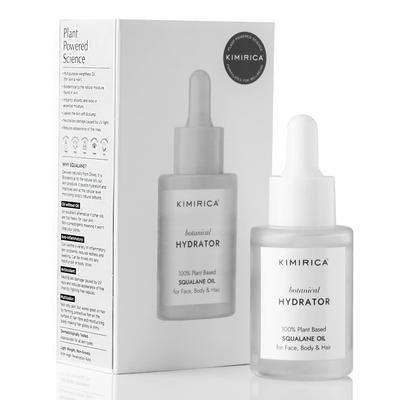 Kimirica Squalane Oil, 100% растительный растительный увлажняющий крем для лица, тела и волос, 30 мл