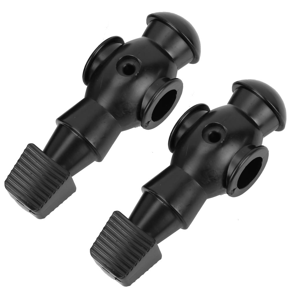 2Pcs Table Football Men Player Foosball Soccer Machine Replacement Dolls Indoor Games(Black)