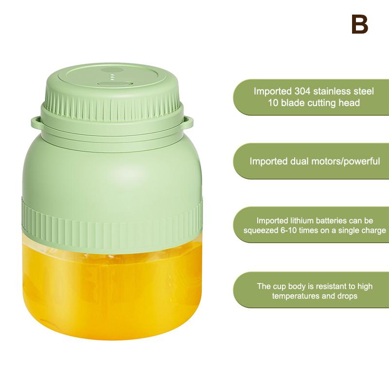 Портативная соковыжималка Маленькая электрическая чашка-соковыжималка Чашка Тон Большая емкость Чашка для сока Многофункциональная бытовая чашка для сока Дорожный блендер