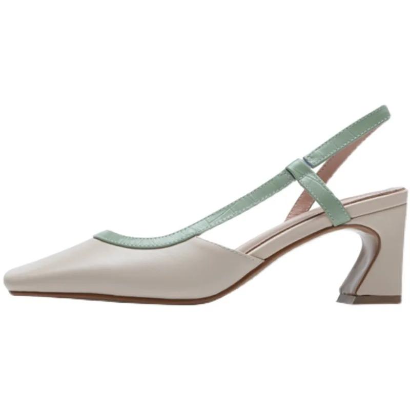 Сексуальные женские босоножки на высоком каблуке, летние туфли для вечеринок, новые дизайнерские туфли с квадратным носком 2024 года, прогулочные туфли-лодочки