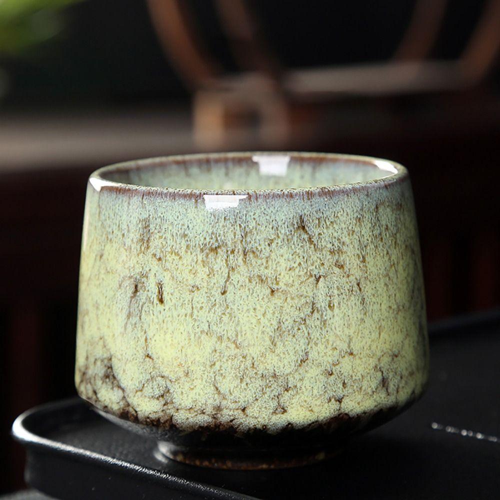 Retro Teacup Kiln Transformation Ceramic Coffee Cup Household Water Bowl Crude Pottery Creative Office Drinkware 200ML