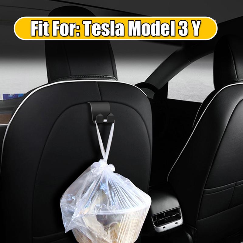 1pc Car Seat Back Umbrella Hook Car Headrest Storage Hook Car Hanger Storage Organizer Hook Auto Accessories For Tesla Model 3 Y