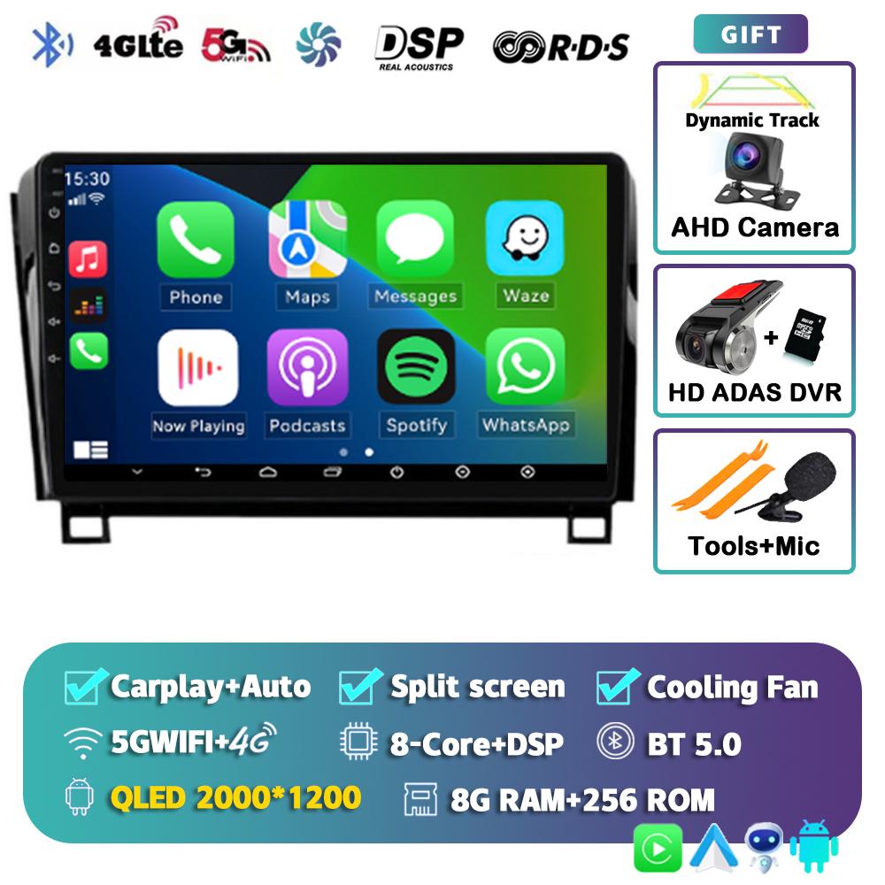 Android 14 Автомобильное радио для Toyota Tundra XK50 2007-2013 Sequoia XK60 2008-2017 Мультимедиа Видео Плеер Навигация Стерео GPS Аудио