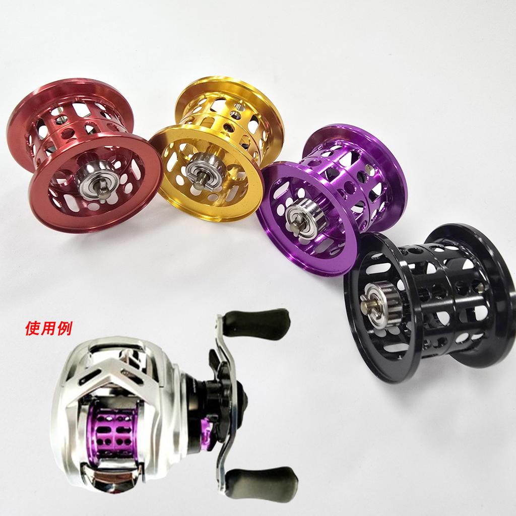 VISPREA Запасная шпуля для Daiwa ALPHAS SV TW Мультипликаторная шпуля для ловли на легкие приманки с керамическими подшипниками для катушек 21/22, (Ю390) (фиолетовый)