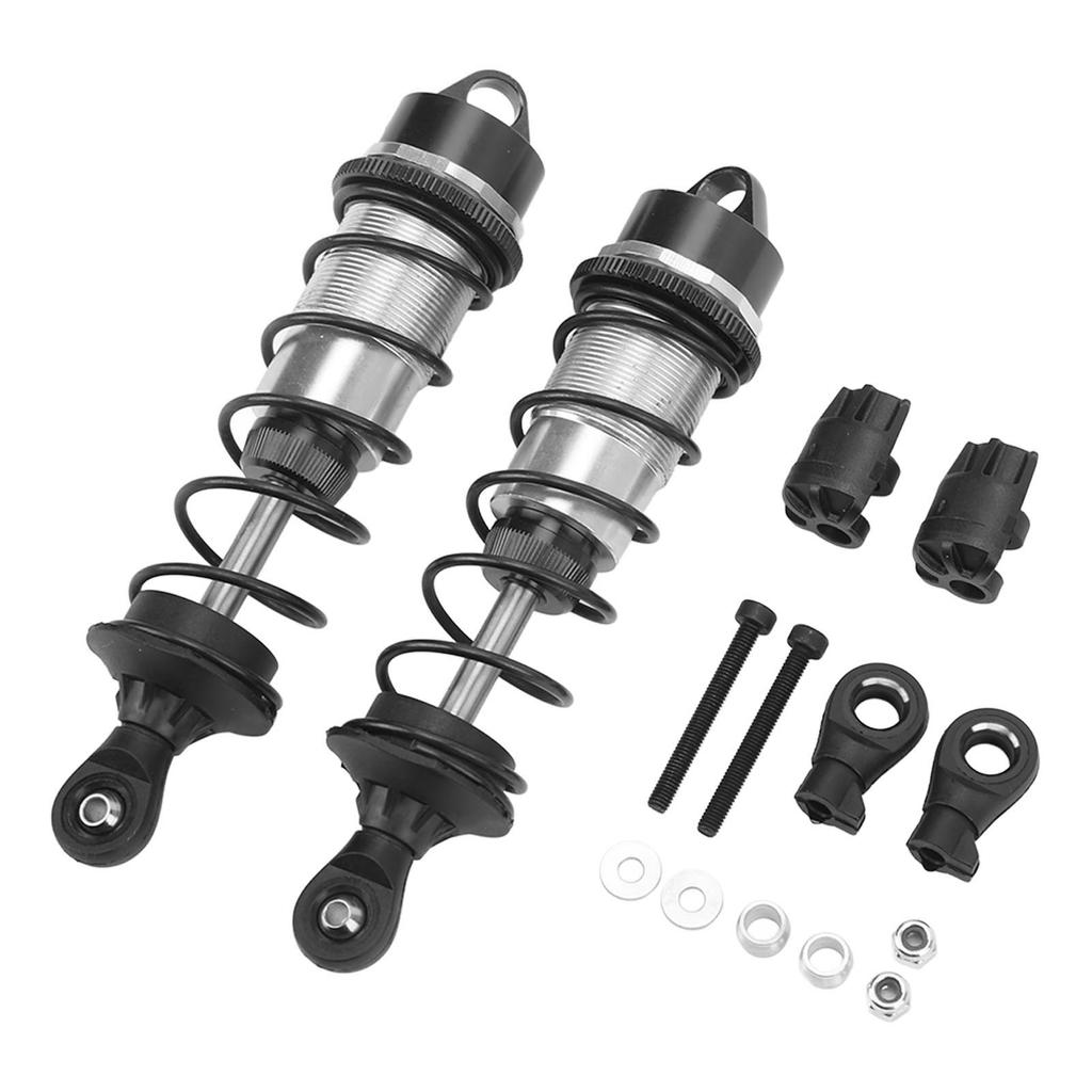 2Pcs RC Car Shock Absorber Aluminum Alloy Balancing Drive High Elasticity RC Front Shock Damper for ARRMA 1 7 1 8 Red