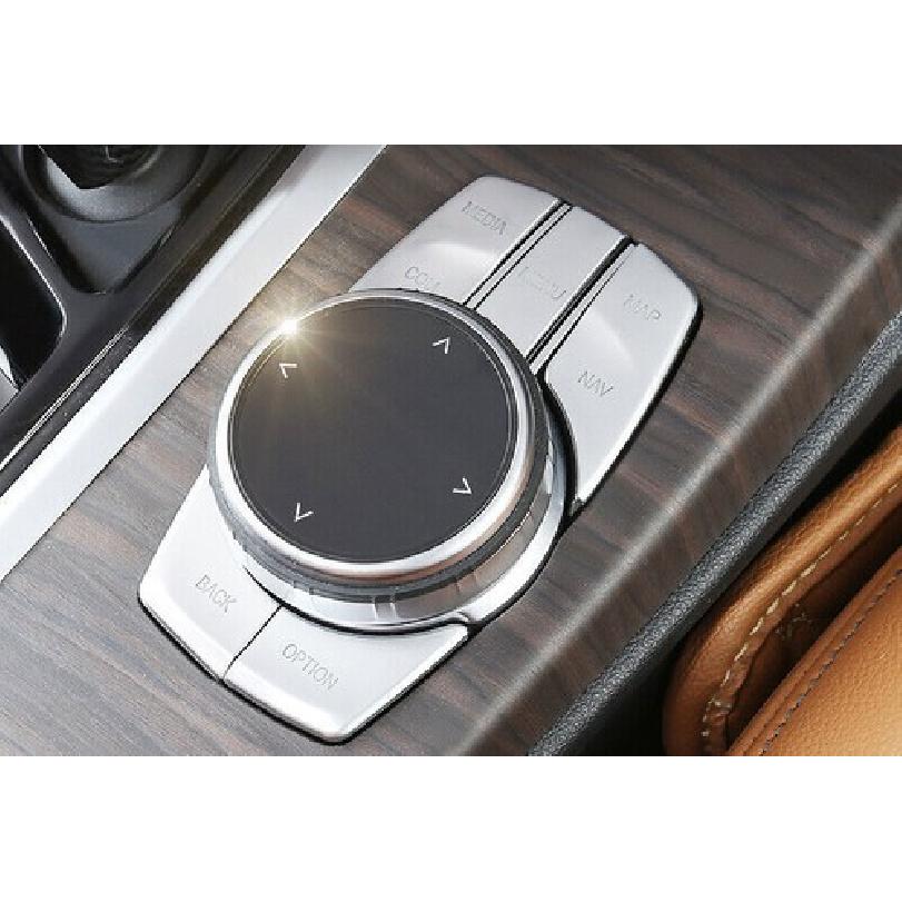 Для BMW X3 G01 X4 G02 2018- Серебристая накладка на кнопку мультимедиа центральной консоли