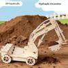 Набор для сборки DIY Гидравлического Экскаватора Деревянная Научно-Экспериментальная Игрушка для Учащихся Ручная Сборка STEM Образовательная Строительная Игрушка