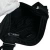 PRADA Diagonally hung Triangle logo Shoulder Bag Nylon black unisex Used
