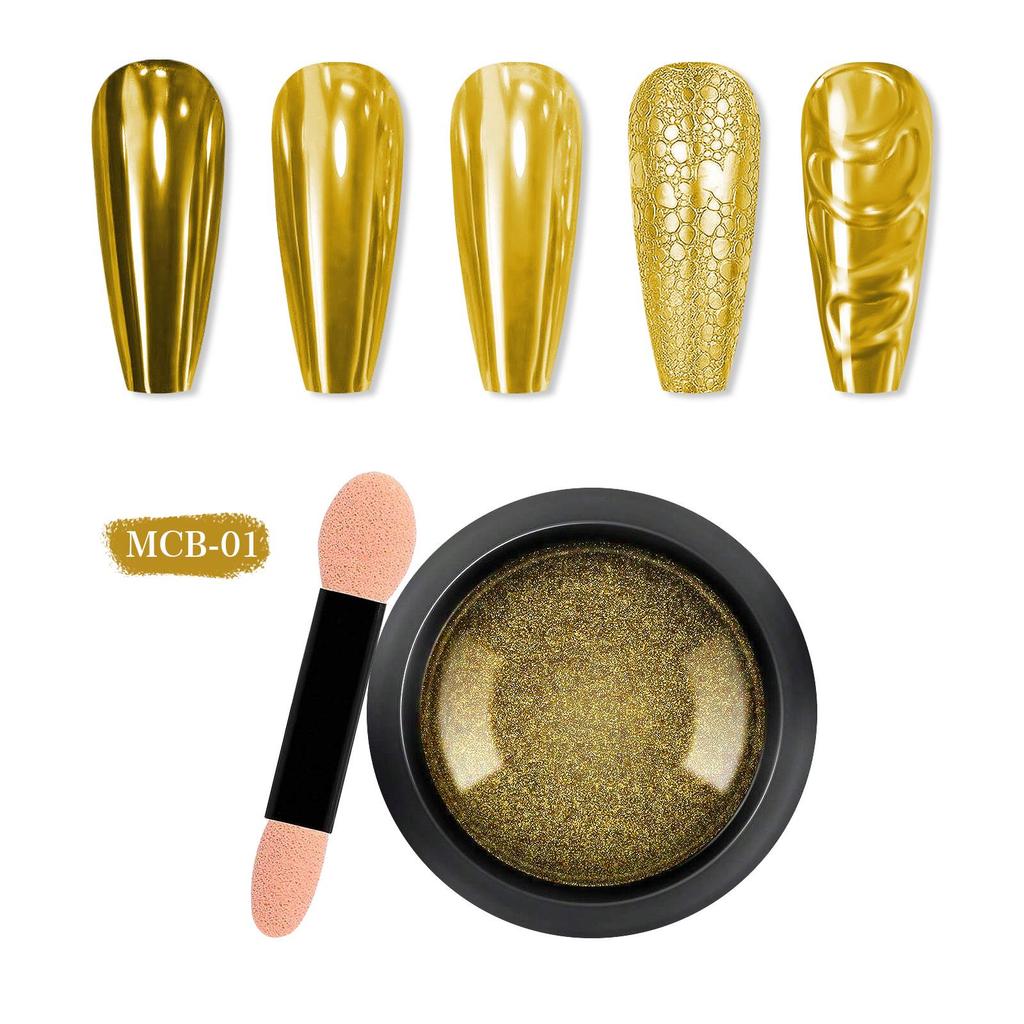 Electroplating Magic Mirror Nail Art Titanium Glitter Powder Set