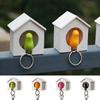 Wall Mounted Sparrow House Keychain Birdhouse Shape Key Hanger Creative Sparrow Key Holder  Home