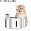 3 л беспроводная поилка для кошек 270° интеллектуальная автоматическая инфракрасная сенсорная поилка из нержавеющей стали с бесшумным окном напоминание об отсутствии воды