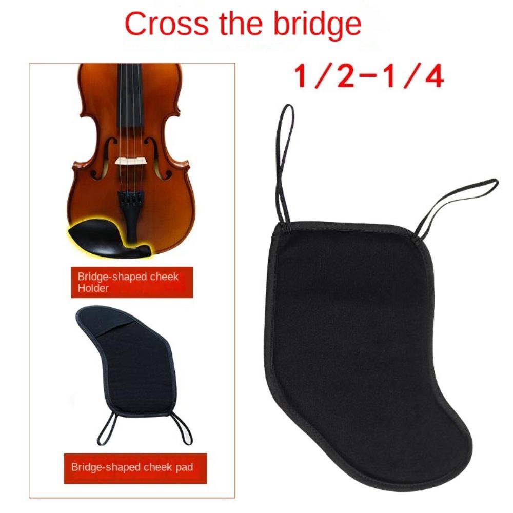 Cushion Violin Shoulder Rest Pad Cotton Fiddle Soft Cotton Cover  1/8 1/4 1/2 3/4 /4/4 Fiddle