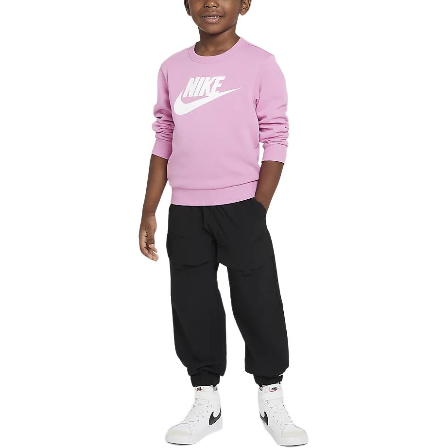 Nike Флисовая кофта с круглым вырезом и логотипом клуба Mystery Flamingo Red Детская одежда IB2553-646