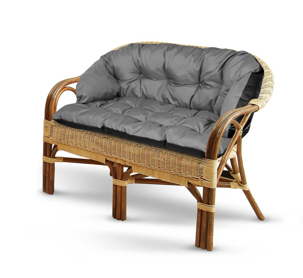 Садовый набор 2x122x40 см + 190x40 см для стула, дивана, качели, мебели из ротанга, водонепроницаемого серого цвета