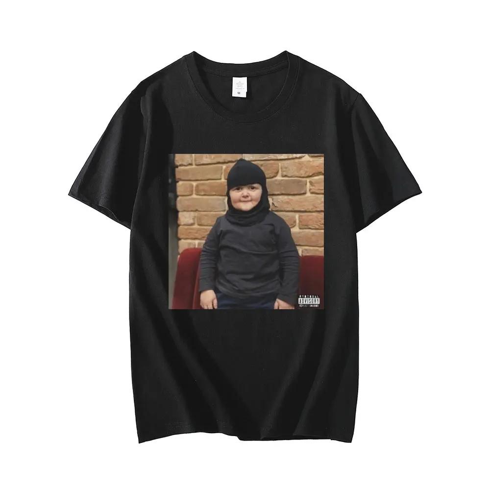 Уличная одежда Hasbulla Fighter Mini Hobby Graphic Print Unisex Футболка Модная повседневная с круглым вырезом и коротким рукавом Футболка унисекс большого размера для женщин