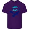 Daddy is My Superhero Funny Fathers Day Unisexs Light Cotton TShirt