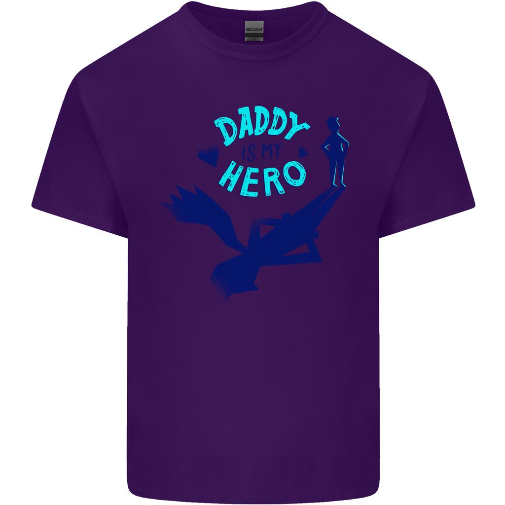 Daddy is My Superhero Funny Fathers Day Unisexs Light Cotton TShirt