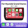 Автомобильное радио Android 14 Мультимедиа Навигация Беспроводной Carplay Авто Стерео Экран Для Hyundai H1 2 Grand Starex TQ 2017 - 2022
