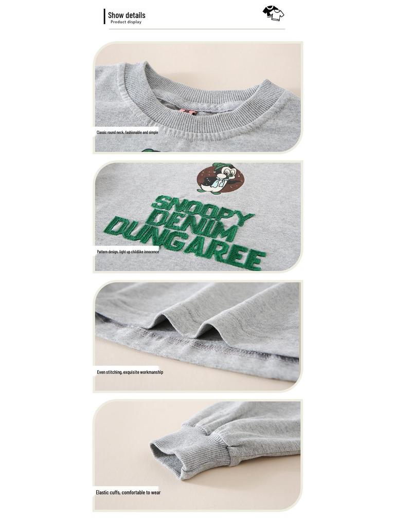 Детская футболка с длинным рукавом в корейском стиле, осень 2025, приятный к коже базовый слой для мальчиков и девочек