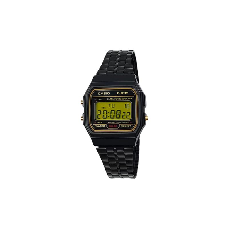 Casio Индивидуальные часы модифицированная серия желтое зеркало черный пластиковый корпус водозащита для жизни F-91WG-9 модифицированные-Стальной Улей Кварц F-91WG-9