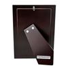 Impressions 999 Silver Narrow Wave Photo Frame 5 x 7 Wood Back Made In Italy
