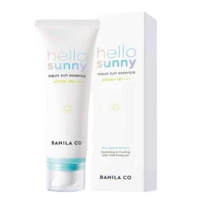 Здравствуйте, Солнечная Аква Солнцезащитная Эссенция SPF50+ PA++++ Увлажняющая и Легкая 50 мл