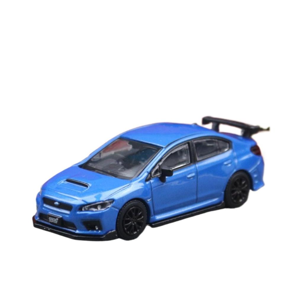 1/64 Subaru STI WRX Super Racing Toy Car JKM JDM Миниатюрная модель литого под давлением автомобиля из металлического сплава Бесплатные колеса Коллекция Подарков