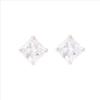 Boucles D'oreilles Essentielles En Argent 925 Et Zirconium Rhodié Brillant