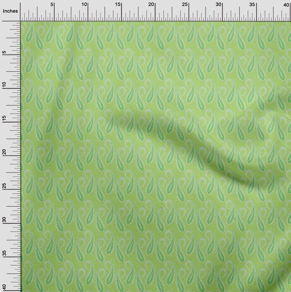 oneOone Ткань Cotton Flex Light Green, азиатская традиционная одежда своими руками, стеганая ткань, набивная ткань, ярд 40 дюймов