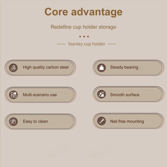 Органайзер для бутылок с водой, подставка для хранения стаканов объемом 20-40 унций с держателем для трубочки
