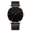 Men's Minimalist Quartz Watch Big Dial Luminous Needle Business Watch for Business Meeting Dating
