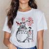 Totoro Studio Ghibli T Shirt Women Harajuku Ullzang T Shirt Fashion Anime T-shirt Funny Cartoon TShirts Top Tees Female