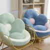 3D Floral Velvet Seat Cushion, Soft & Supportive Chair Pad for Office Car and Dining Chairs, Warm Plush Back and Hip Support