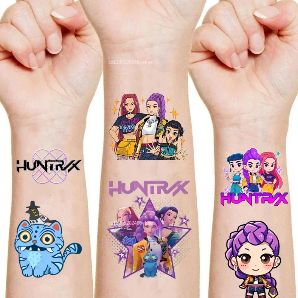 Новый 20 шт./набор Мультяшный Kpop Охотники на демонов Руми Кан Временная тату-наклейка Тату-наклейка Руми Демонизация для подарков на вечеринку