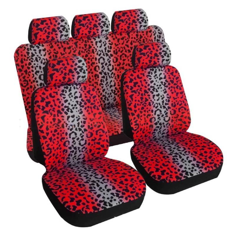 Print Leopard Digital Full Wrap Car Cushion Cover All Season Universal Seat