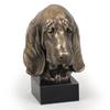 Бассет-хаунд - Статуя собаки, бюст на каменном постаменте, скульптура, трофей для выставки собак от бренда Art-Dog