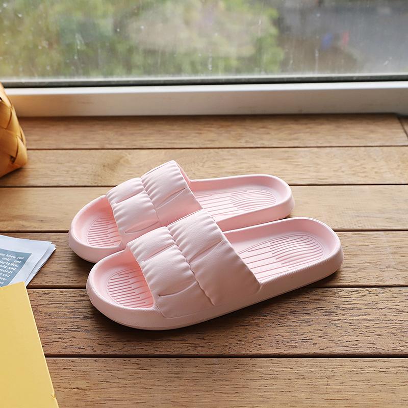 Summer Soft Sole EVA Household Slippers Women's Non Slip Home Bathroom Shower Couple Cool Slippers